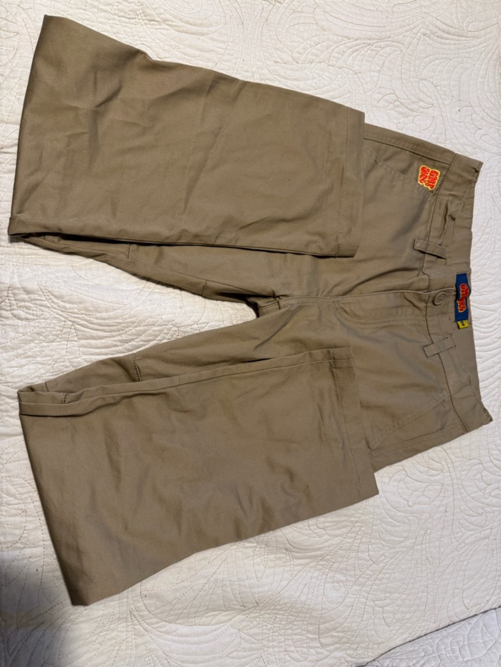 Empyre Men's Khaki Straight-Leg Cargo Pants